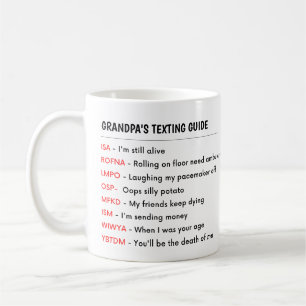FUNNY Grandpa Oma Oma Oma SIMSTEST GUIDE Kaffeetasse