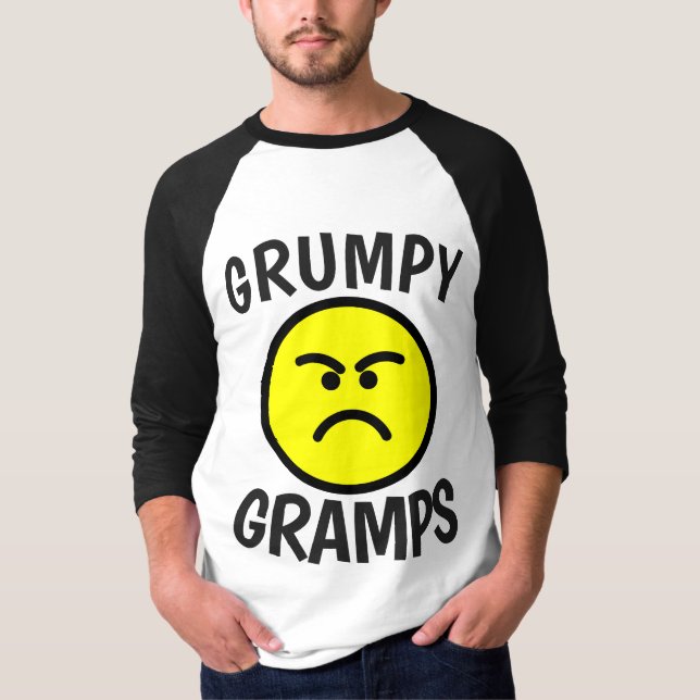 FUNNY GRANDPA T - Shirt GRUMPY GRANDVATHER (Vorderseite)