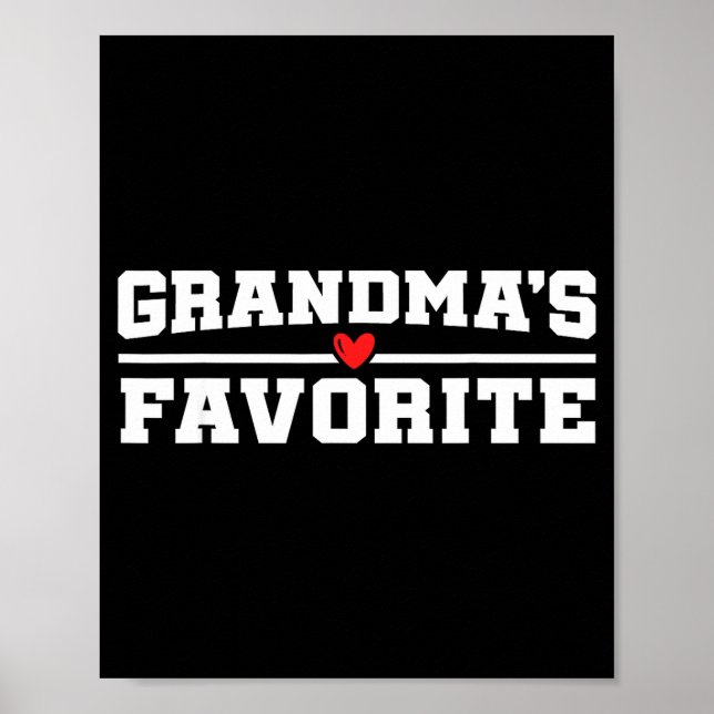 Funny Grandparent Favorite Granhild  Poster (Vorne)