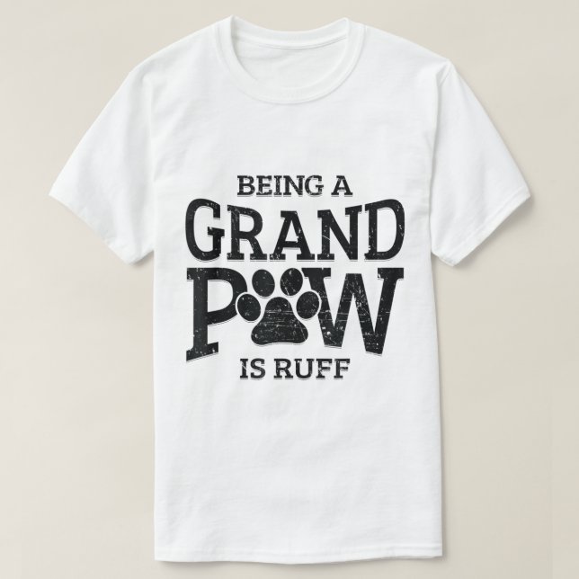 Funny Grandpaw Dog Lover Design T-Shirt (Design vorne)