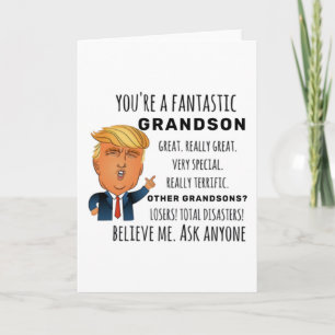 Funny Grandson Birthday Bestes Geschenk Karte