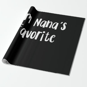 Funny Grandson   Ich bin Nanas Liebling Geschenkpapier