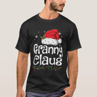 Funny Granny Claus Weihnachts-T - Shirt Pajamas Sa