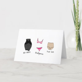 Funny Granny Panties Valentinstag Holiday Card Feiertagskarte