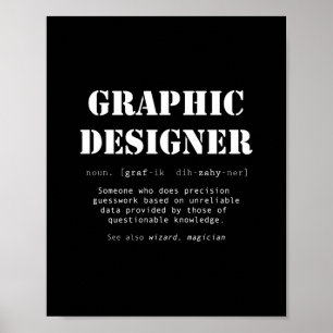Funny Graphen Designer Dictionary Definition Gesch Poster