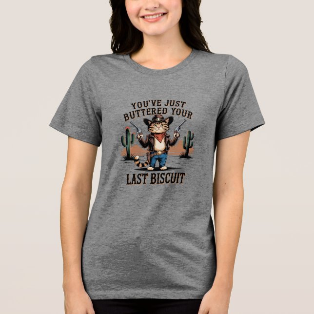 Funny Graphen - Funny Cat Spaß Zitat Tri-Blend S Shirt (Vorderseite)
