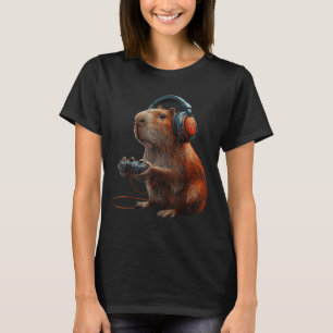 Funny Graphic Capybara Videospiele für Gamer T-Shirt