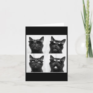 Funny Graphic Cat Fotobooth Selfie Funny _2 Karte