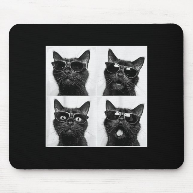 Funny Graphic Cat Fotobooth Selfie Funny _2 Mousepad (Vorne)