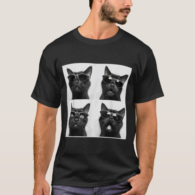 Funny Graphic Cat Fotobooth Selfie Funny _2 T-Shirt (Vorderseite)