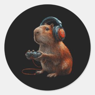 Funny Graphyra Video Games for Gamer 1 Runder Aufkleber