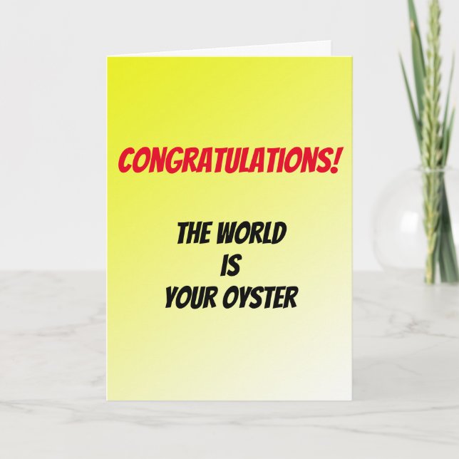 Funny gratulation card karte (Vorderseite)