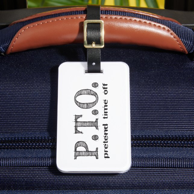 Funny gratuliert dazu, so zu tun, als wäre die Zei Gepäckanhänger (Vorderseite Insitu 2)