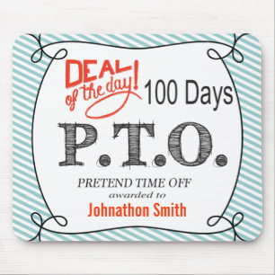 Funny gratuliert dazu, so zu tun, als wäre die Zei Mousepad