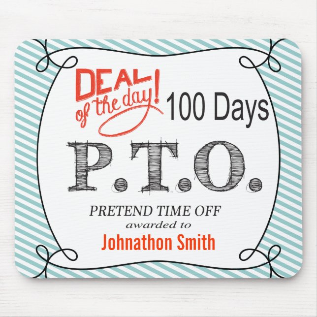 Funny gratuliert dazu, so zu tun, als wäre die Zei Mousepad (Vorne)