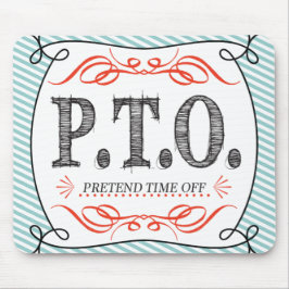 Funny gratuliert dazu, so zu tun, als wäre die Zei Mousepad