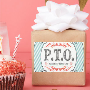 Funny gratuliert dazu, so zu tun, als wäre die Zei Rechteckiger Aufkleber