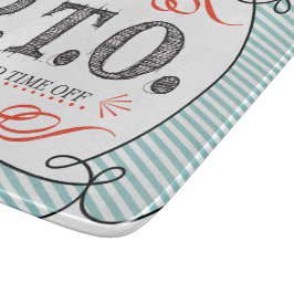 Funny gratuliert dazu, so zu tun, als wäre die Zei Schneidebrett