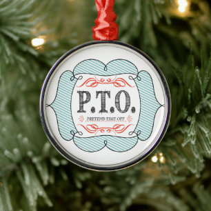 Funny gratuliert dazu, so zu tun, als wäre die Zei Silbernes Ornament