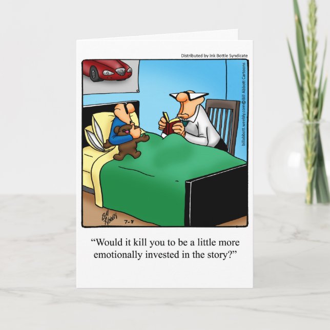 Funny gratuliert neuen Eltern Grußkarte Karte (Vorderseite)