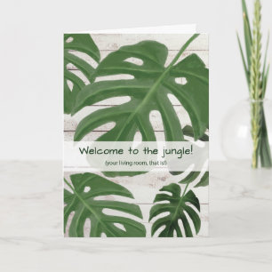 Funny gratuliert New Pflanze Jungle Monstero Karte