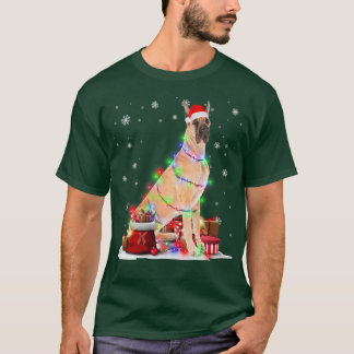 Funny Great Dane Dog Tree Weihnachtslicht Xmas Pa T-Shirt