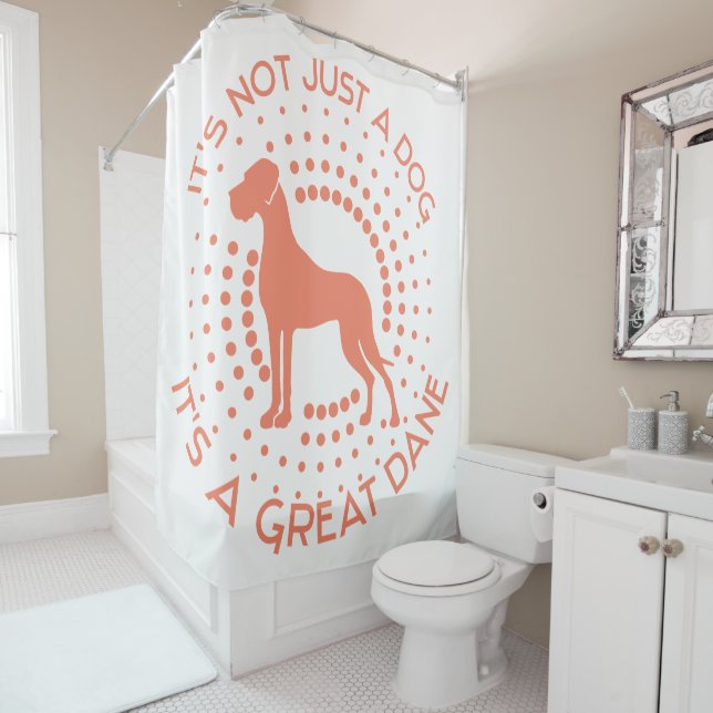 Funny Great Dane Duschvorhang (Beispiel)