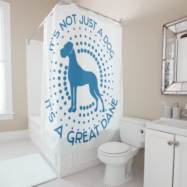 Funny Great Dane Duschvorhang (Beispiel)