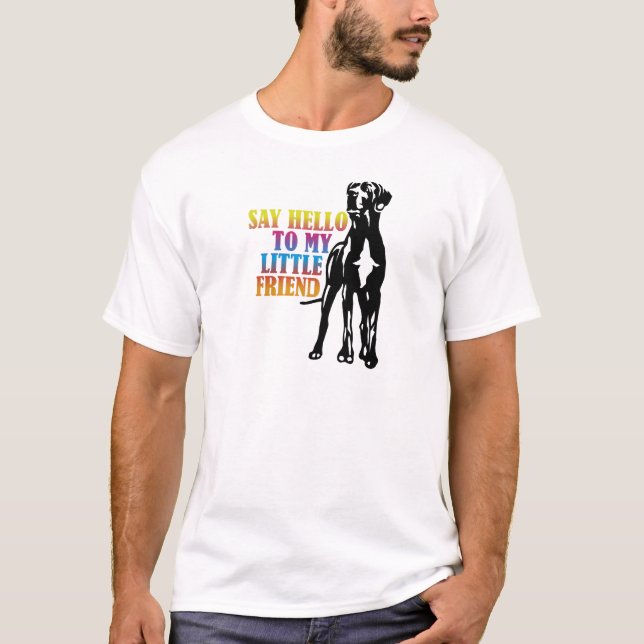 Funny Great Dane Salute T-Shirt (Vorderseite)