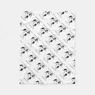 Funny Great Dane verwöhnt Hunde Humor Zitat Fleecedecke