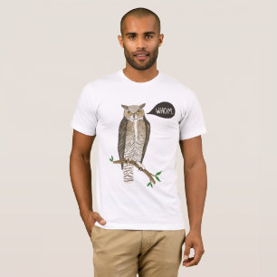 Funny Great Horned Owl WHC Grammar T-Shirt