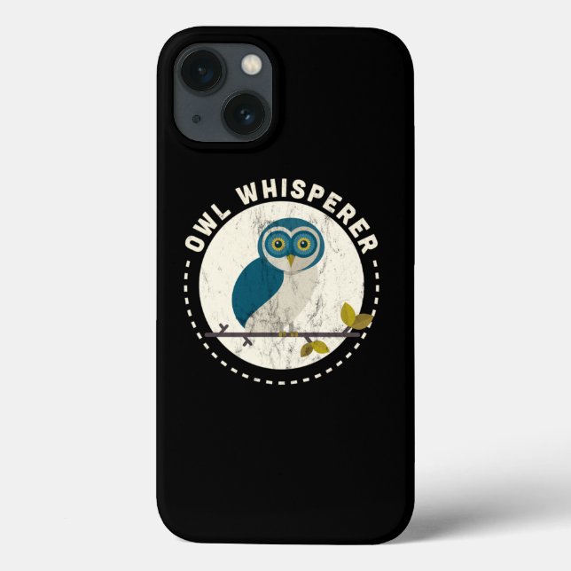 Funny Great Horned Owl Whisperer Bird Watching Gif Case-Mate iPhone Hülle (Rückseite)