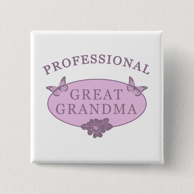 Funny Great Oma Gag Geschenke Button (Vorderseite)