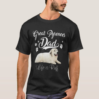 Funny Great Pyrenäen Vater Vater Tag Lover Dog T-Shirt