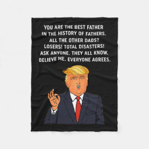 Funny Great Vater Donald Trump Fathers Day T-Shirt Fleecedecke
