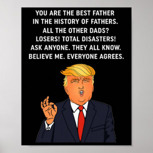 Funny Great Vater Donald Trump Fathers Day T-Shirt Poster