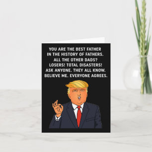 Funny Great Vater Donald Trump Vatertag Geschenk T Karte