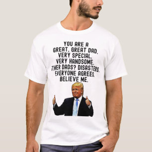 Funny Great Vater Donald Trump Vatertag Geschenk T-Shirt