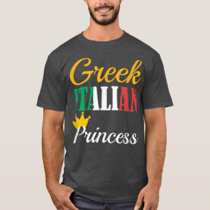 FUNNY GREEK ITALIENISCHE PRINCESSProud Griechenlan T-Shirt