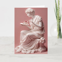 Funny Greek Statue Birthday Card – Classical Humor Karte