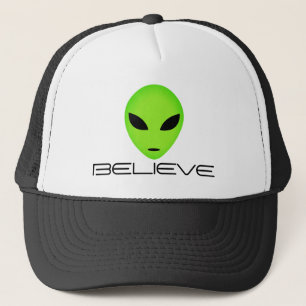 Funny Green Alien Head Truckhut Truckerkappe