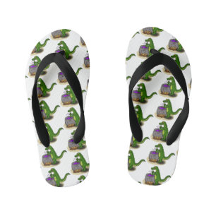 Funny Green Alligator Koch Cartoon Kinderbadesandalen