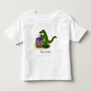 Funny Green Alligator Koch Cartoon Kleinkind T-shirt