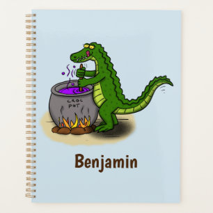 Funny Green Alligator Koch Cartoon Planer
