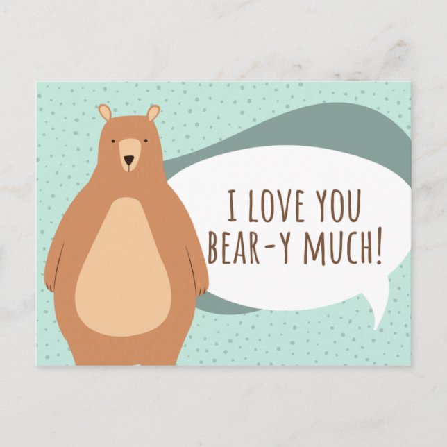 Funny Green Beer Liebe You Postkarte (Vorderseite)