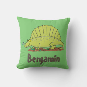 Funny Green Dimetrodon Cartoon Dinosaurier Kissen