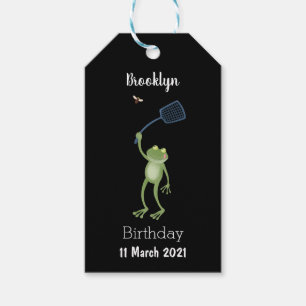 Funny green frog swatfly Cartoon Geschenkanhänger