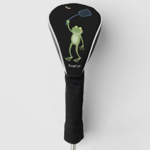 Funny green frog swatfly Cartoon Golf Headcover