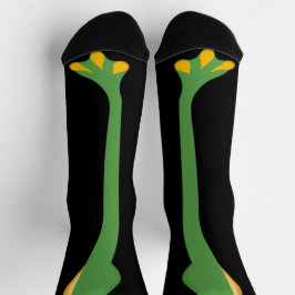 Funny green frosch leg Feet Socks Knee Tier Socken
