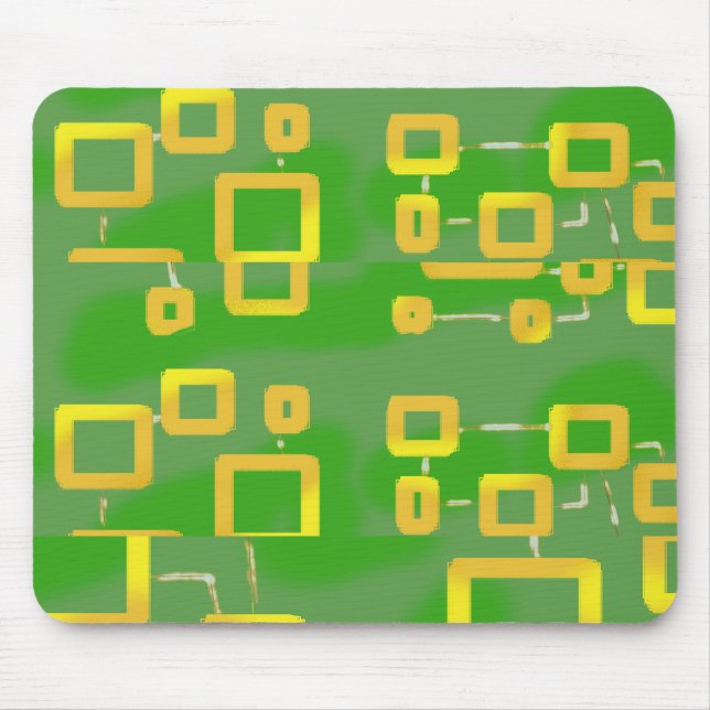 Funny Green Geometric Mousepad (Vorne)